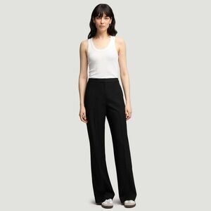 ARGENT - Wide Leg Trouser in Seasonless Wool - Black